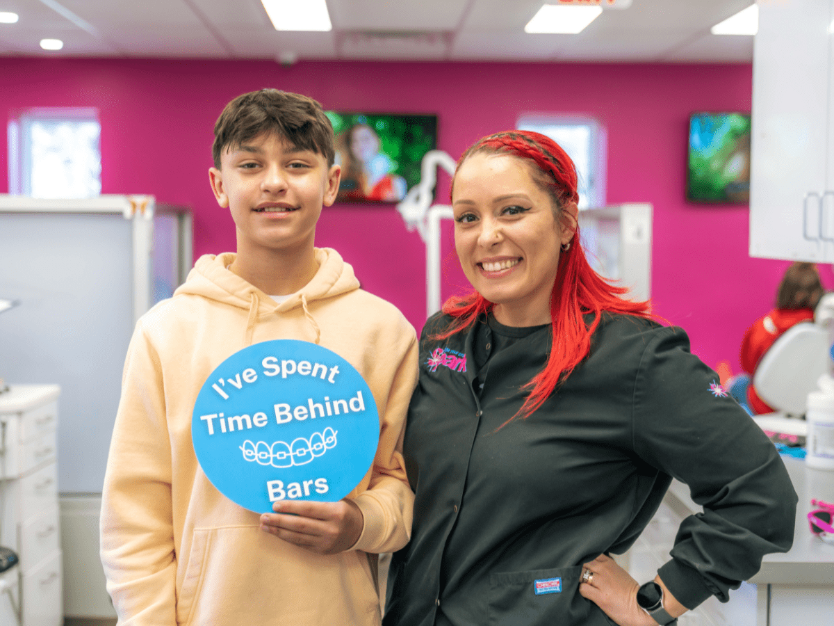 patient after braces are taken off