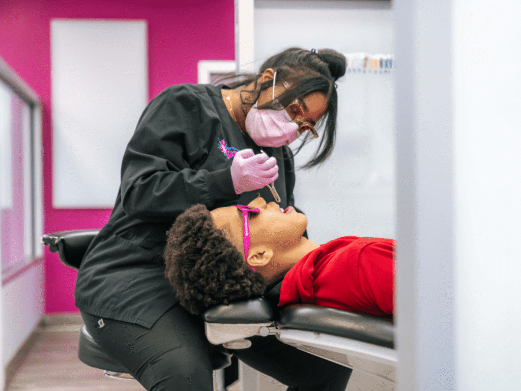 Spark Orthodontics team member treating a patient at the York, PA office
